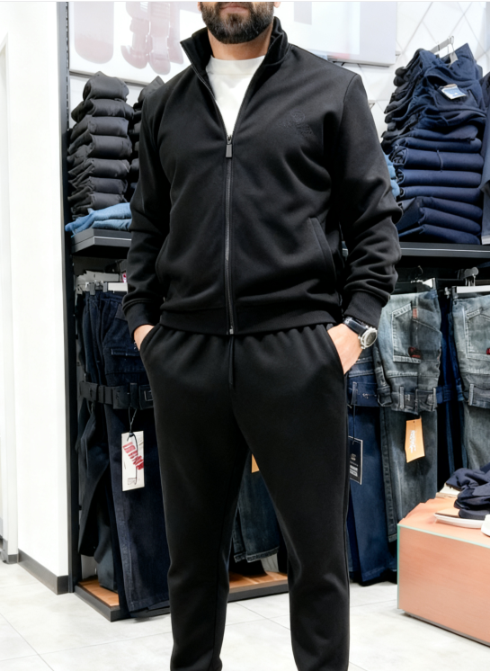 🎅 Tweedelige casual herenoutfit: jas en broek