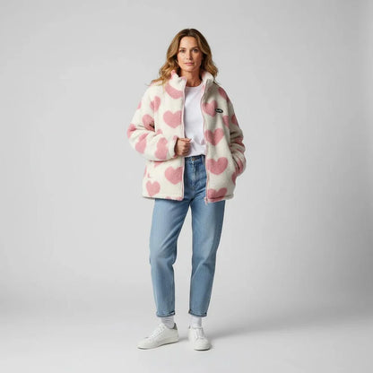 Platefule™ | Omkeerbare jas met hartjes